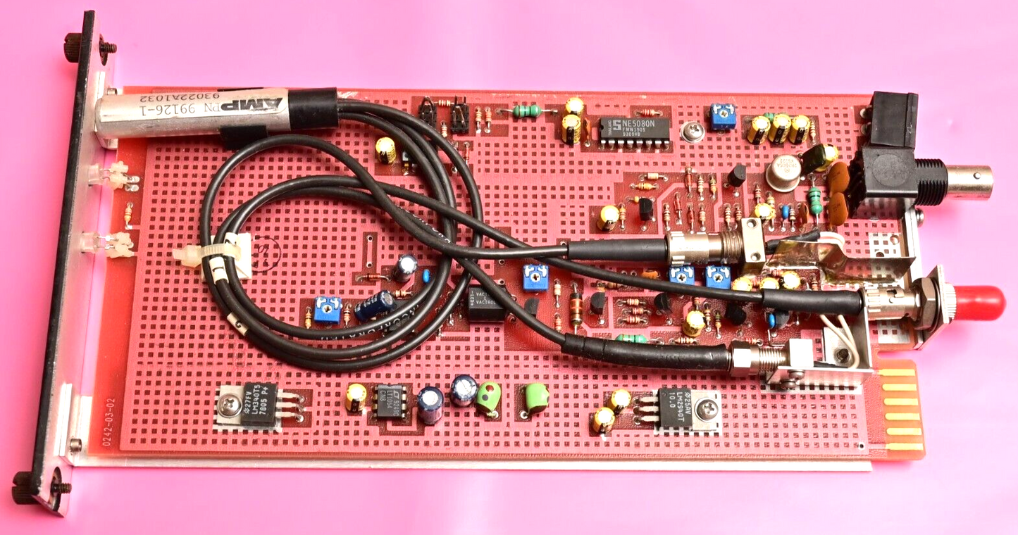 Fiber Options Vintage Fiber Optic Receiver Card 242D-R-R/1B5X AMP 99126-1 RX