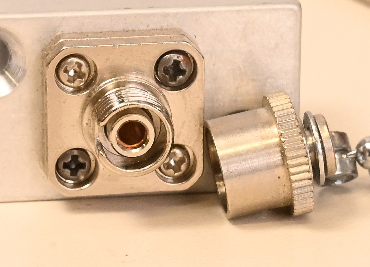 FC to FC Fiber Optic Coupler w/ Cover OTDR Port SAA-I SEIKO Amphenol ASTER