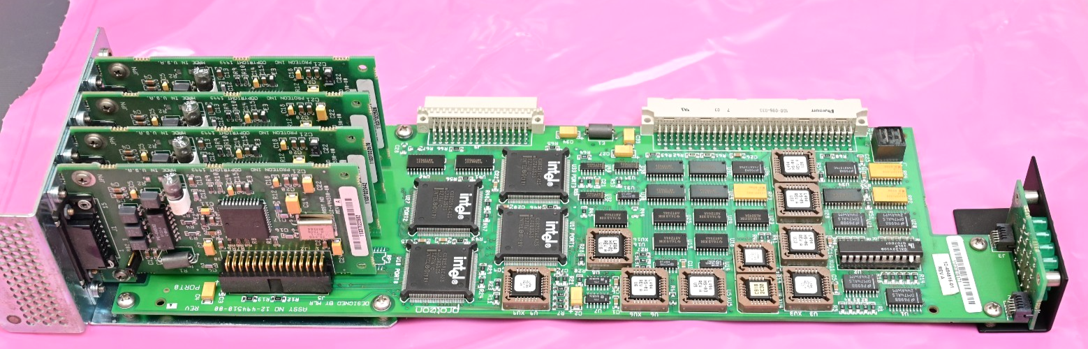 Proteon ProNET CNX 500 Router Quad Ethernet Card P4517-02 Vintage 1993 12494-510