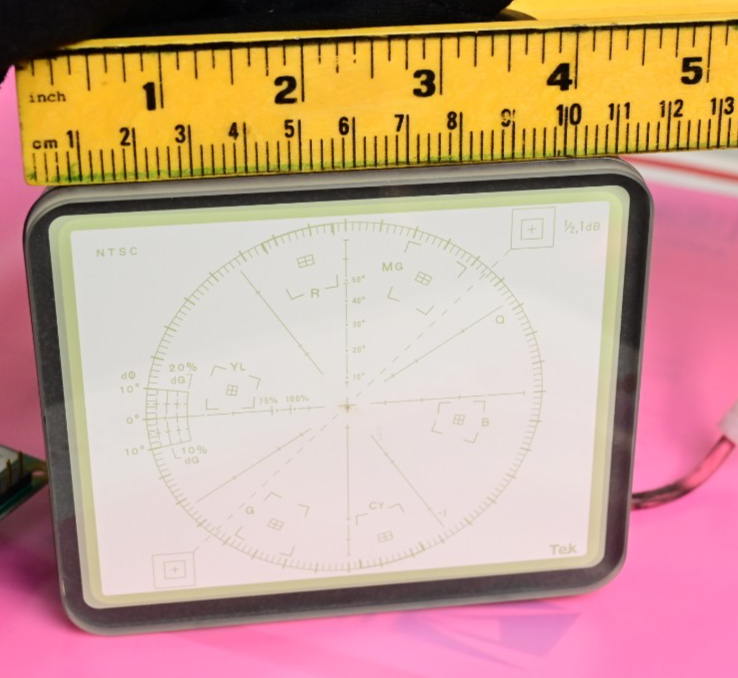 ~5.5" Tektronix 154-0983-00 Cathode Ray Tube Display 1720 Vintage CRT Green/Mono