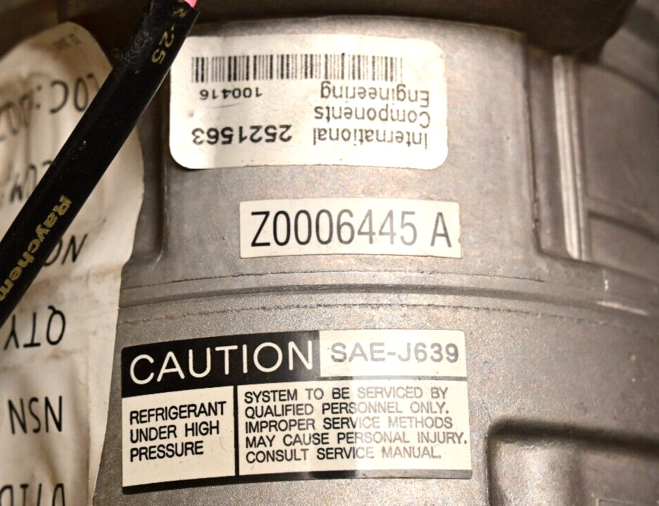 Valeo TM-21HD AC Compressor Z0006445A Military Surplus MRAP 24V NOS or Refurb