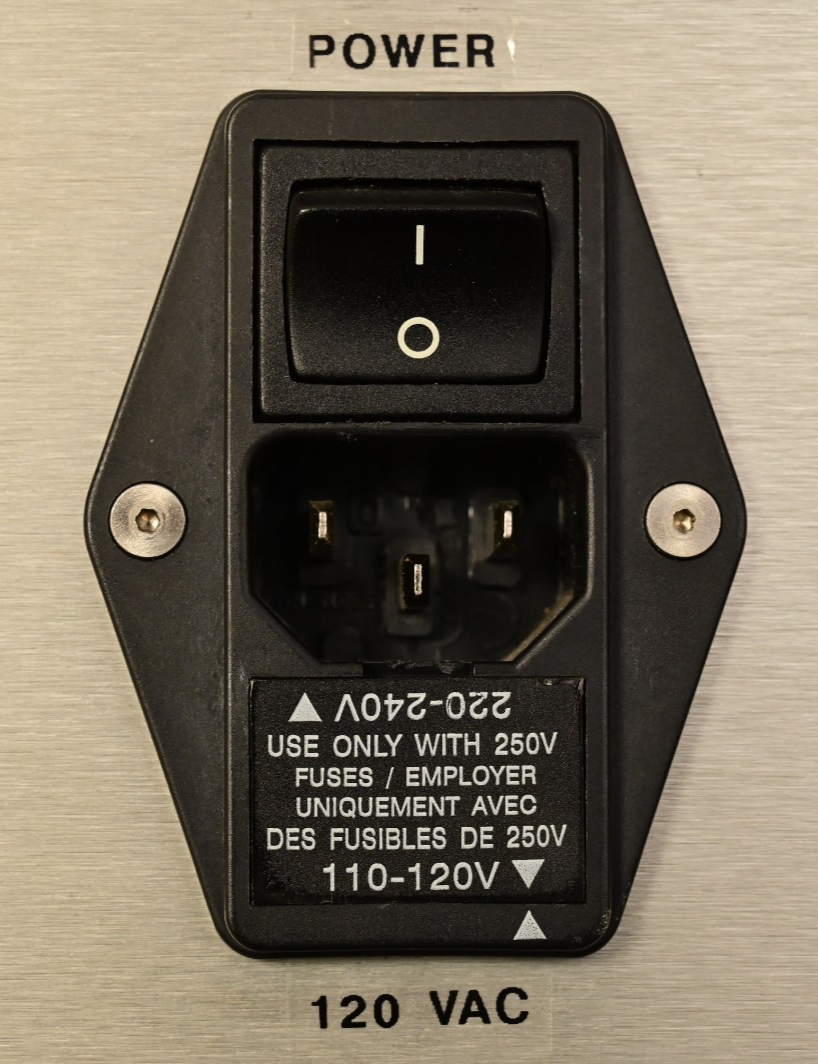 Vibrac Torque Tester BEMF-10K Rear Panel w/ J1000 Connector
