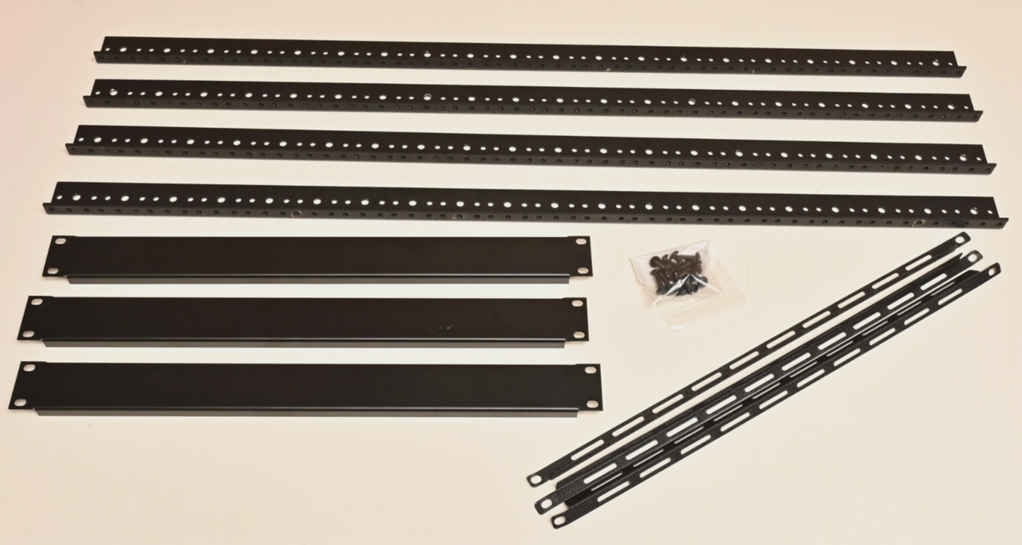 Middle Atlantic 20U/35" Rack Rails (4) w/ 3x 1U Filler Plates Etc Custom Cabinet