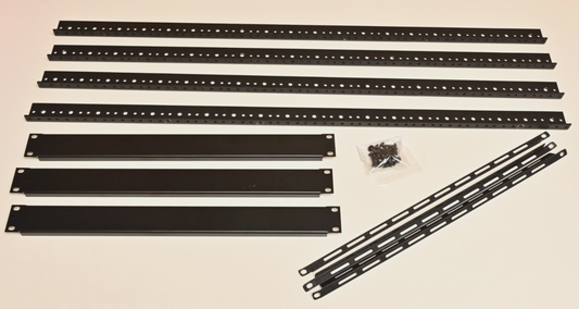 Middle Atlantic 20U/35" Rack Rails (4) w/ 3x 1U Filler Plates Etc Custom Cabinet