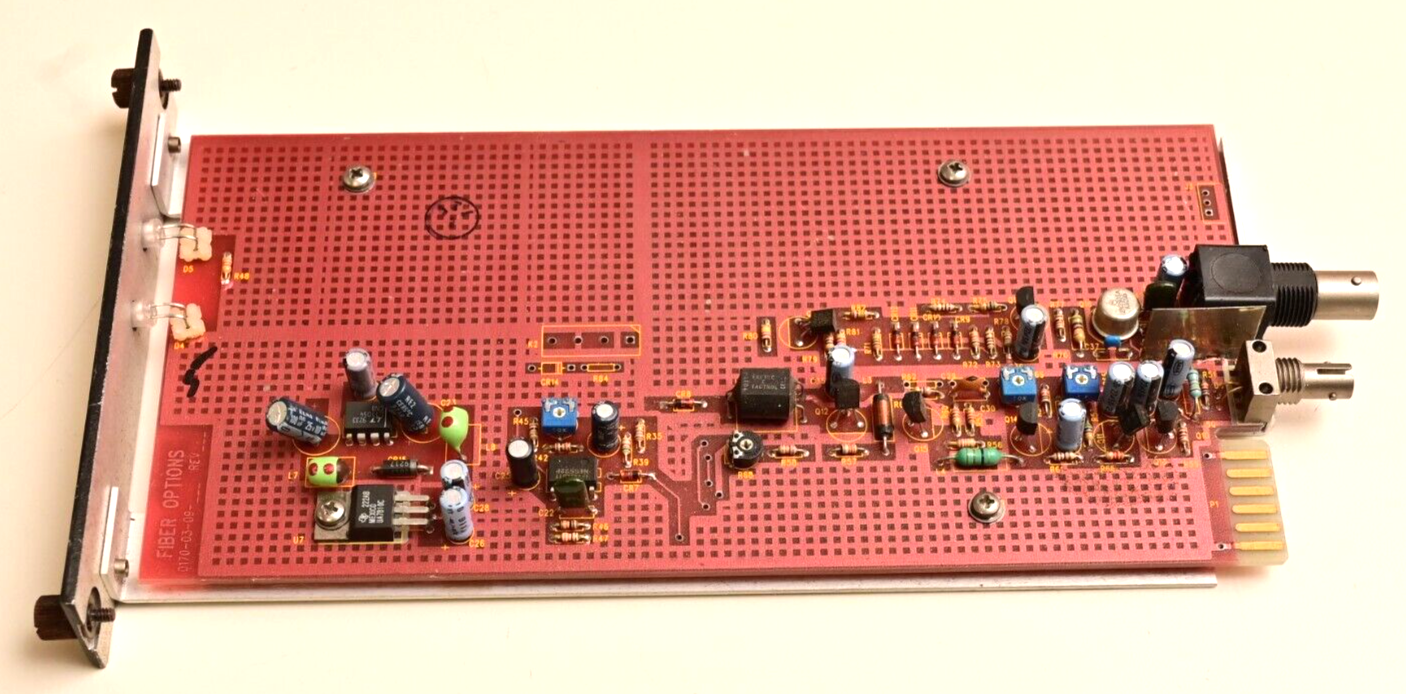 Fiber Options Vintage Fiber Optic Receiver Card 170V-R-R *BAD*