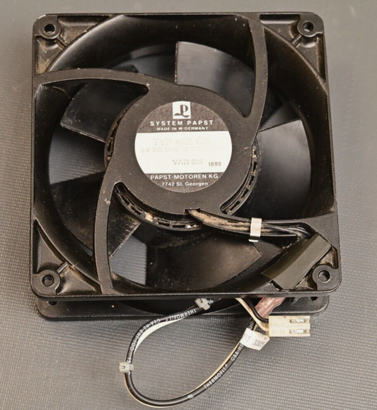 Vintage HP 9000/236 PC Fan Assembly PAPST TYP 4112 GX 8V 1.6W 16V 7.4W 1985