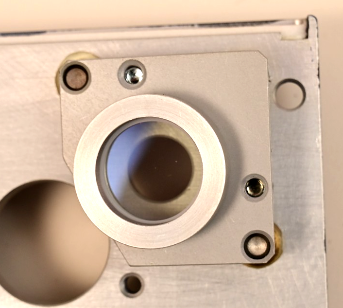 Spectrum Technologies Model LC Laser Output Window & Mount on Aluminum Panel