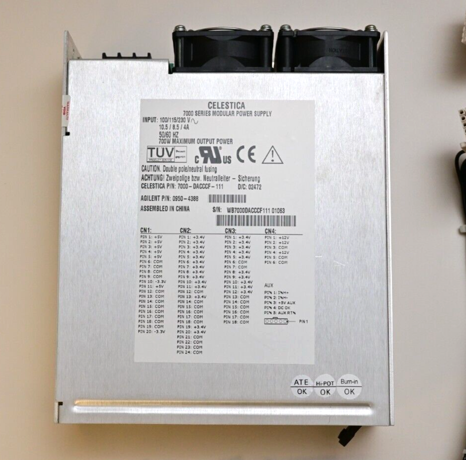 Agilent Celestica 7000 Series Modular Power Supply 3.4V 5V 12V 700W 0950-4388