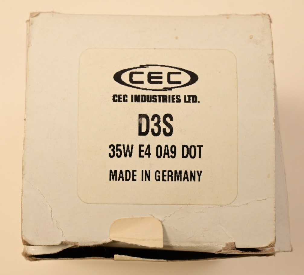 CEC Philips XenEcoStart 0A19 D3S 35W HID Xenon Bulb NOS Volvo
