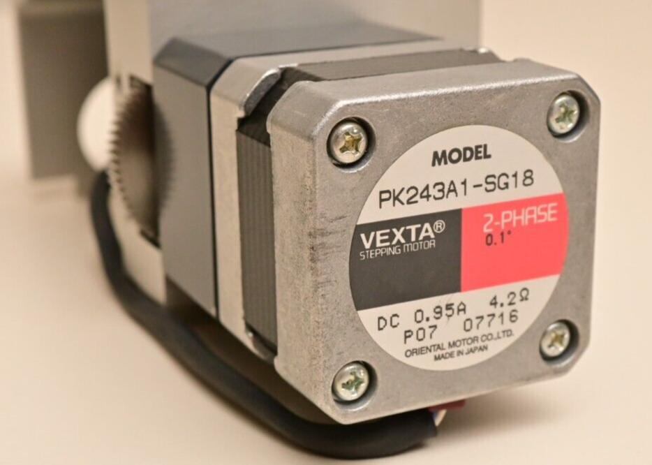 Oriental Motor Vexta 2-Phase Stepper 18:1 Gear PK243A1-SG18 0.1° SLA7026M Driver