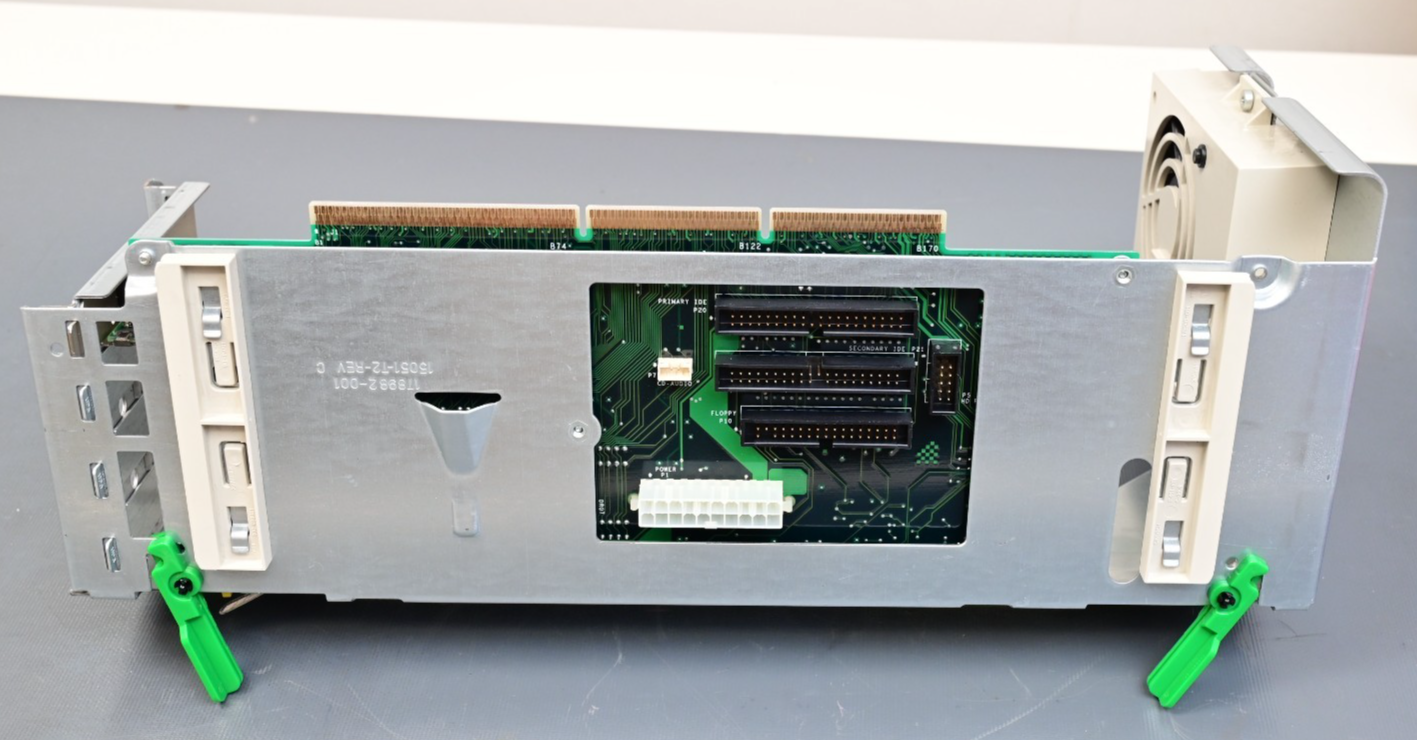 Vintage Compaq Deskpro 2PCI Riser Card w/ Chassis ISA/PCI w/ NIC ~1999/2000
