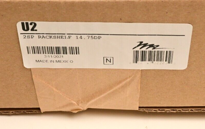 Middle Atlantic U2 Rack Mount Shelf 2U 14.75" Deep NIB