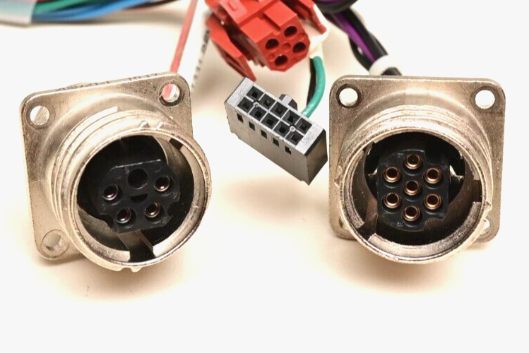 Lot of 2 AMP Industrial Connectors 208721-1 208717-1 Molex Pigtails