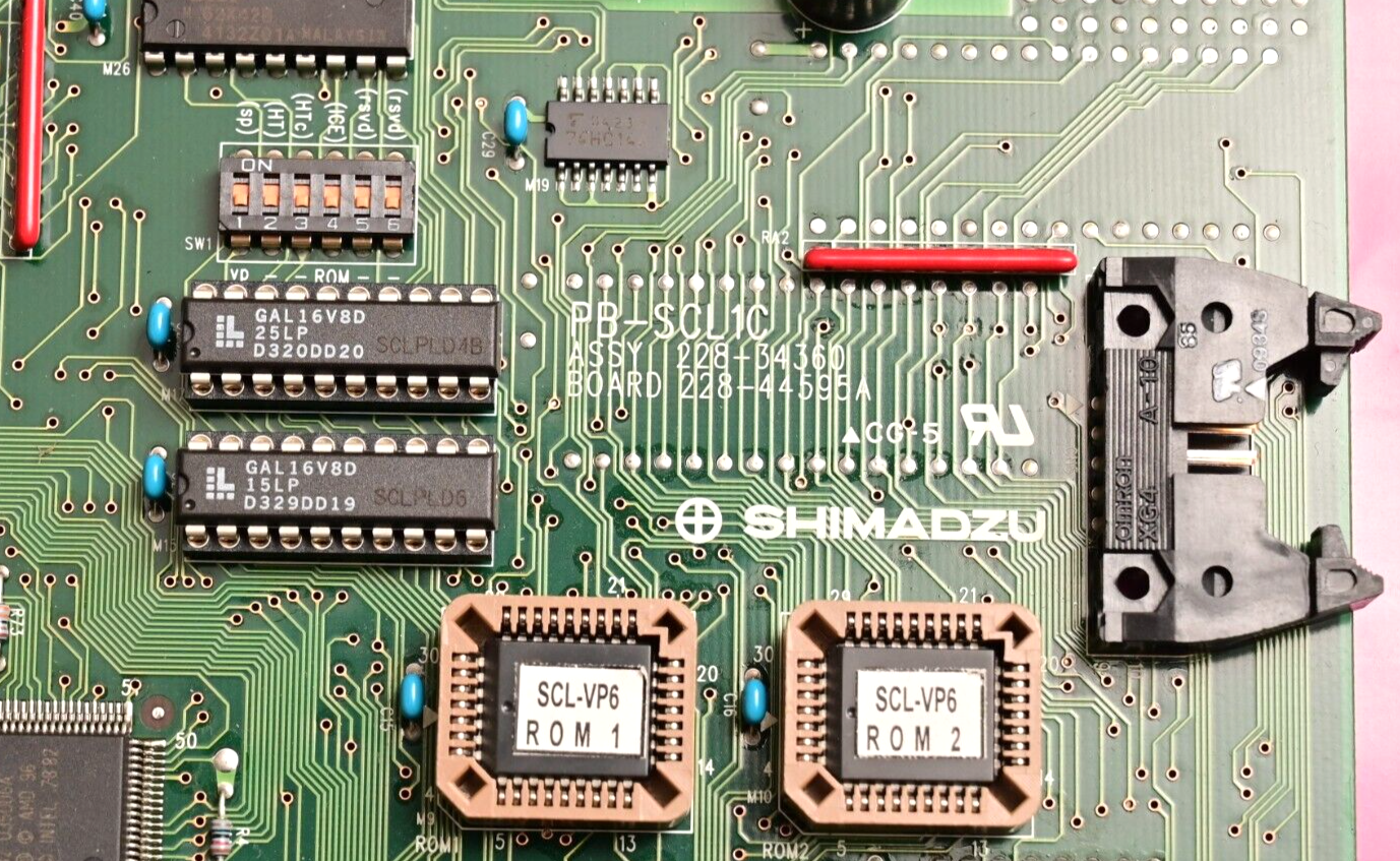 Shimadzu PB-SC1C Main PC Board Motherboard SCL-10A Controller Fiber Optic Tx/Rx