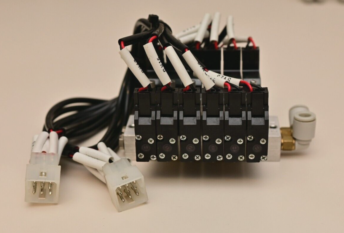 6-Channel Parker Kuroda Miniature Direct-acting Solenoid Valve VA01PEP34-1U