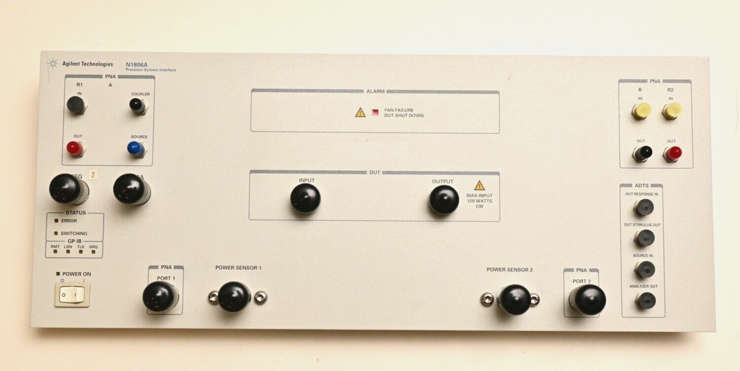 Agilent N1806A Precision System Interface Front Panel 12x SMA 8x N Passthrough