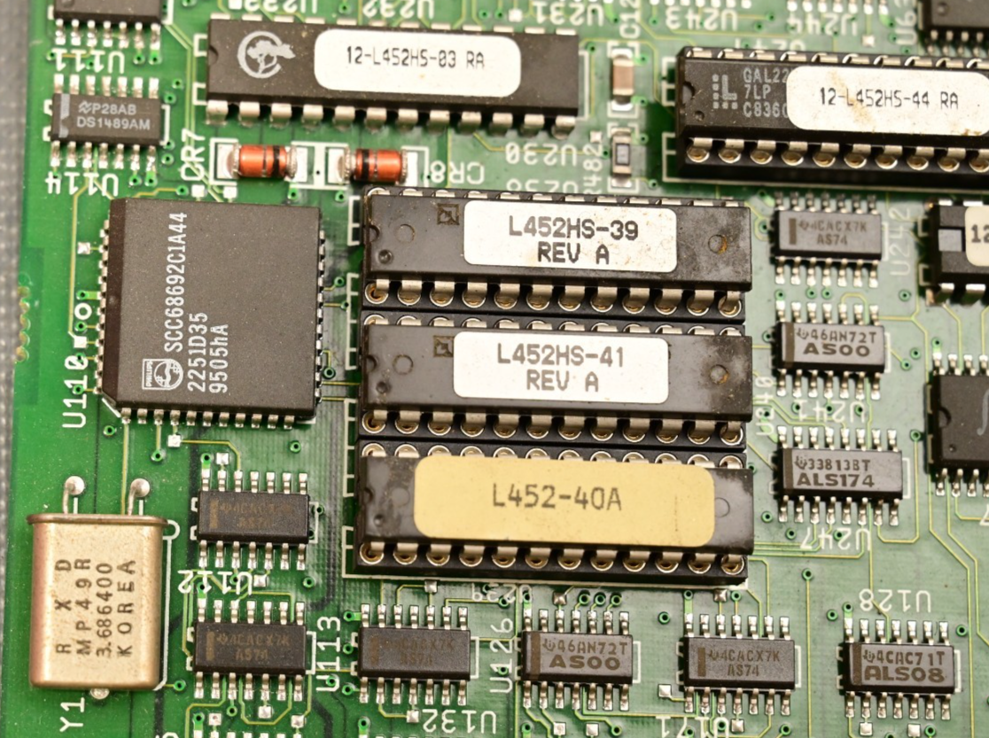 Proteon ProNET CNX 500 Router Motherboard Vintage 1990 12-452580 AMD AM29000 CPU