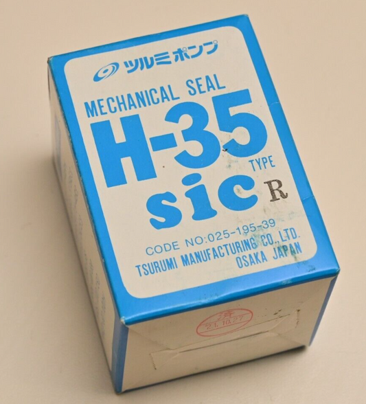 Tsurumi H-35 Mechanical Seal sic R 025-195-39 Pump Shaft Seal SIC/NBR Japan NOS