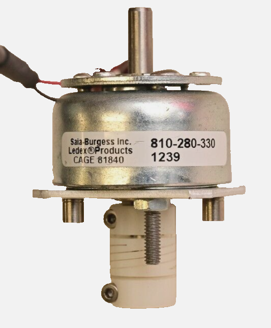 Saia-Burgess/Ledex Rotary Solenoid 810-280-330 w/ Mounting Plate & Coupler