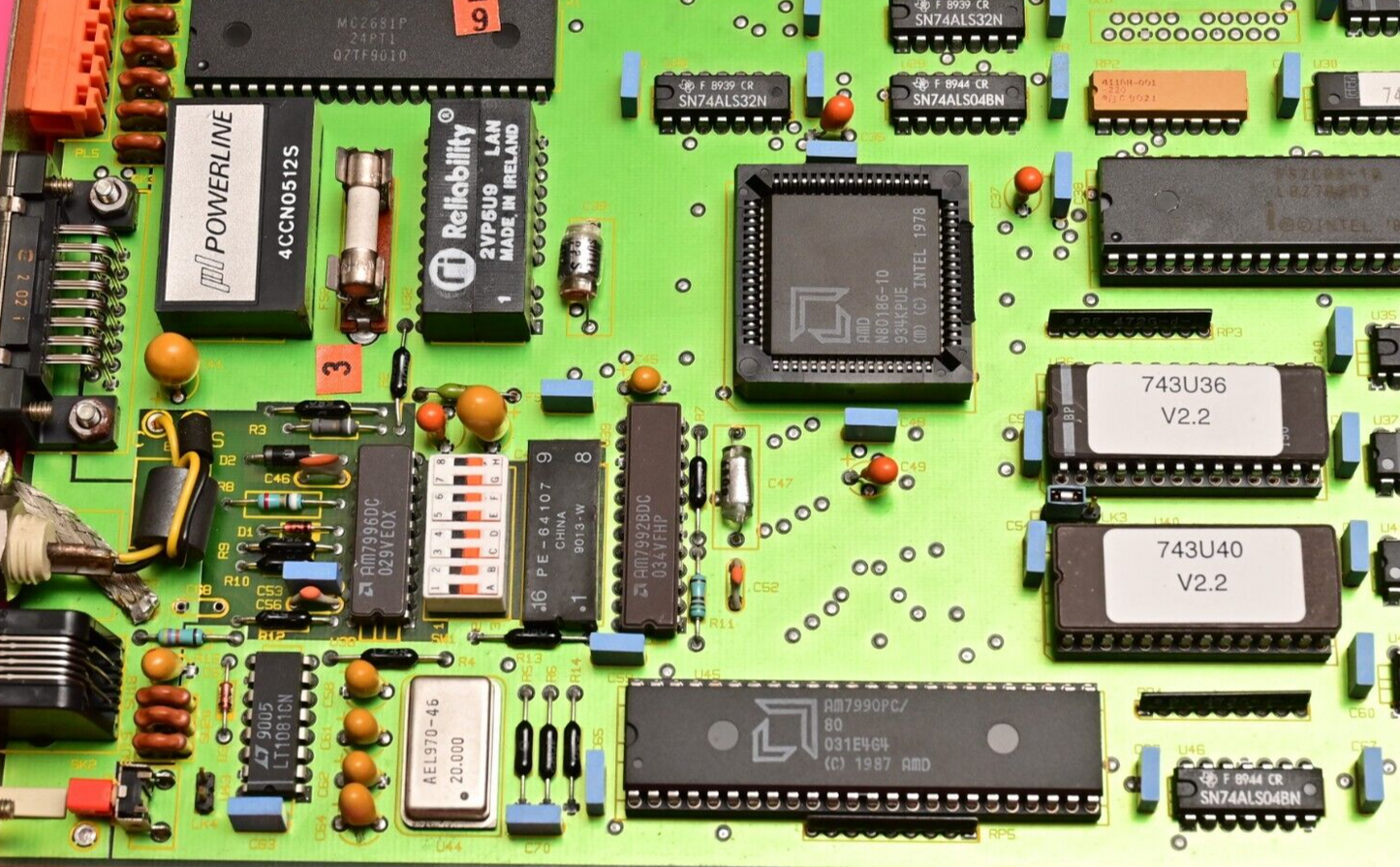 VG Data Systems PB-I-743 Vintage Schroff VME Style CPU Board N80C186 P82C08-10