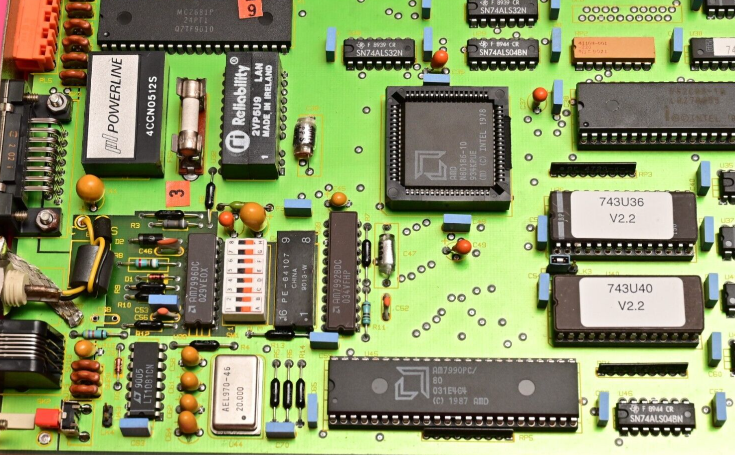 VG Data Systems PB-I-743 Vintage Schroff VME Style CPU Board N80C186 P82C08-10