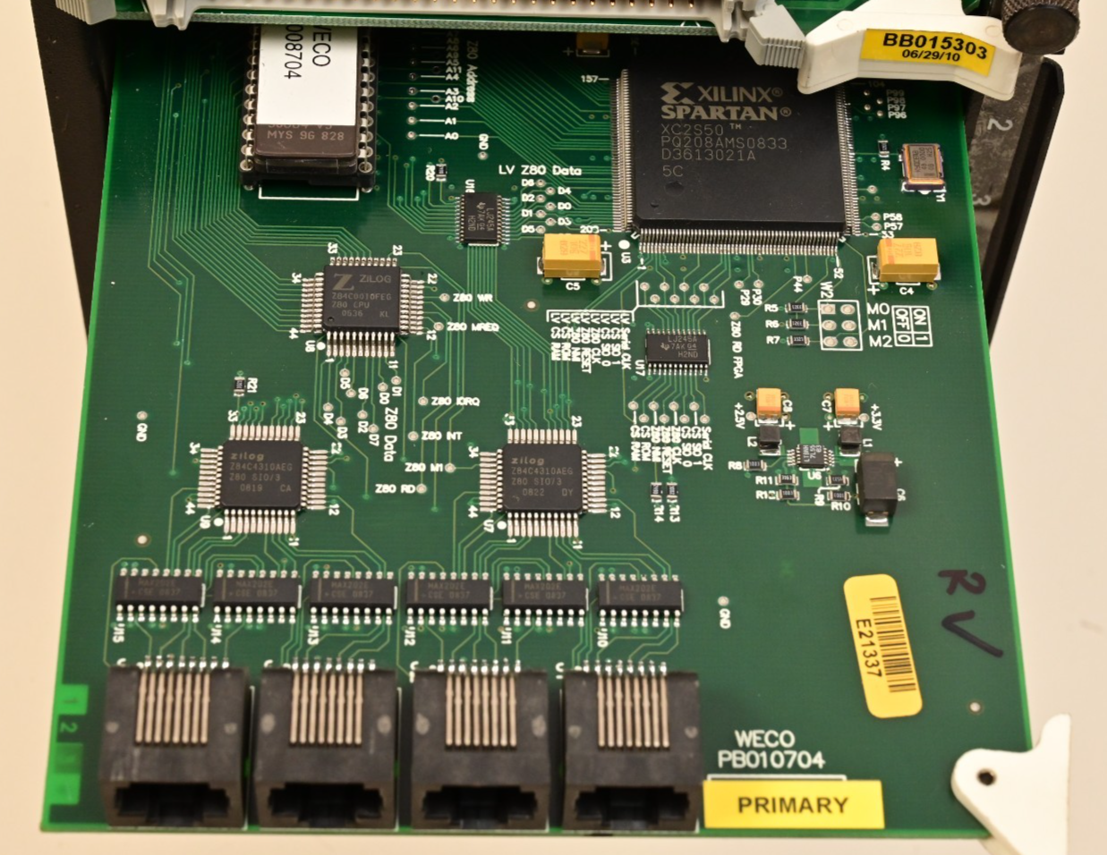 Versalogic VX-09T 9-Slot STD Bus Industrial SBC PC Card Cage WECO 2350 Zilog Z80