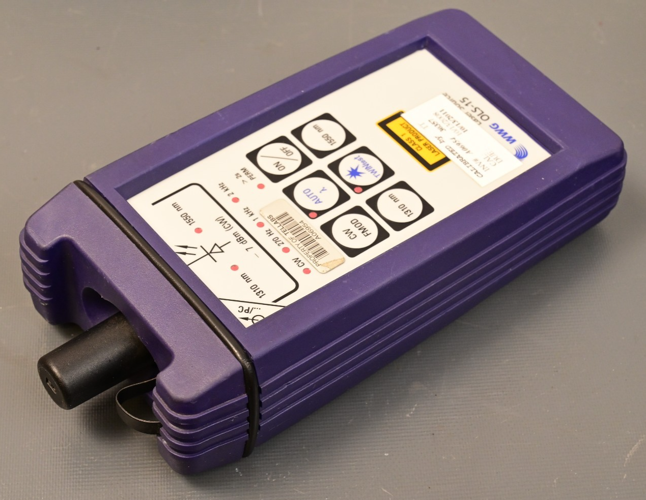 WWG/JDSU OLS-15 Optical Laser Source Fiber Optic Tester 1310nm/1550nm -7dBm CW