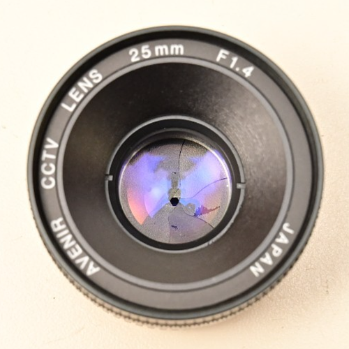 Avenir CCTV Lens 25mm f/1.4 C-Mount Machine Vision Scientific Japan