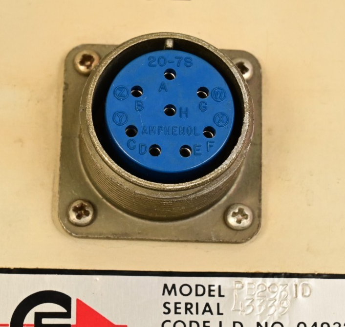 CEA Berkleonics Inverter Rear Panel Amphenol 20-7S 28-12S Military Connectors
