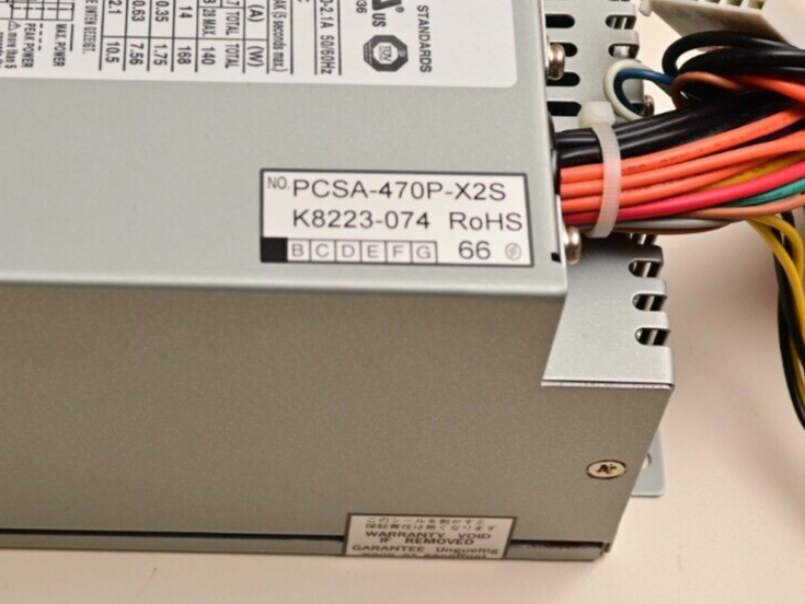 Nipron PCSA-470P-X2S Industrial PC ATX Power Supply 85-264VAC 340W/470W Japan