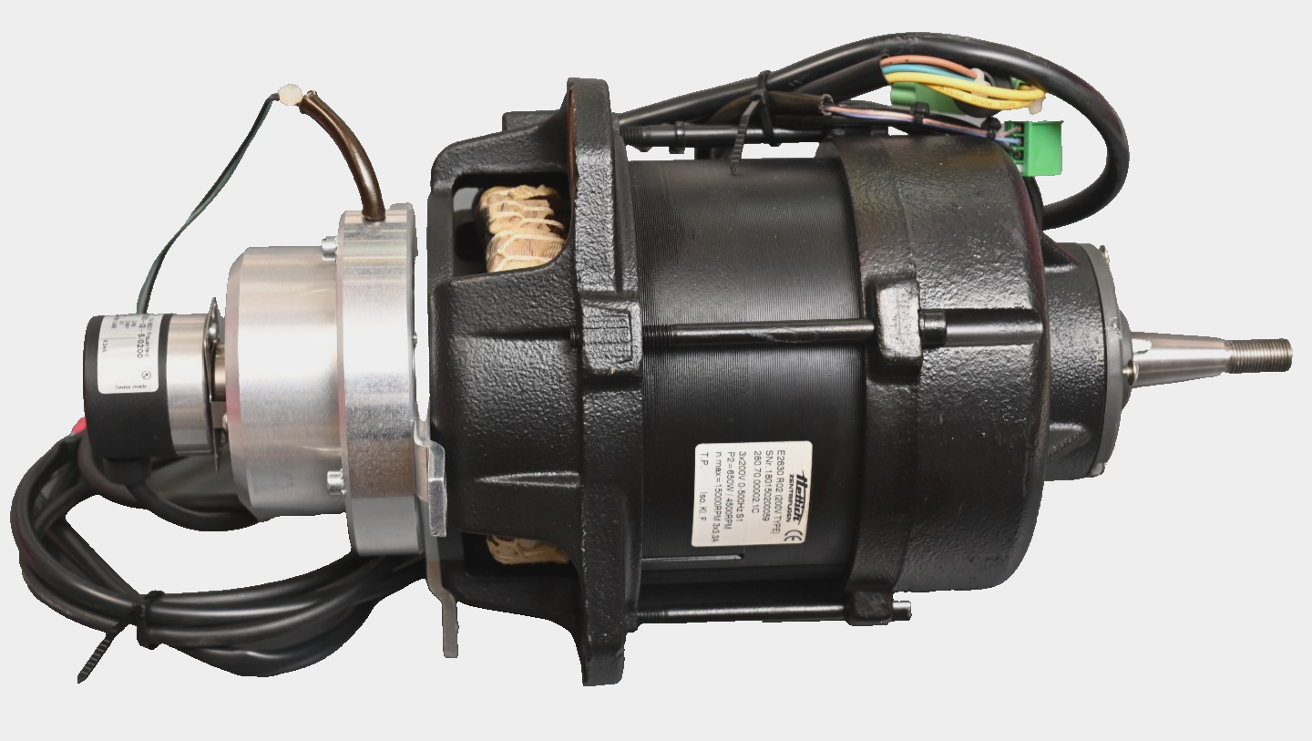 Hettich Motor E2630 R02 (200V Type) w/ Baumer Encoder Rotanta 46 RSC Centrifuge