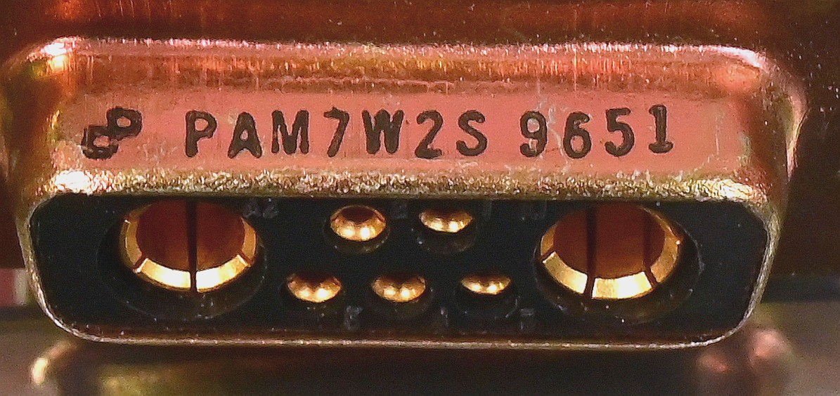 Amphenol Positronic Short Cable PAM7W2S High Power 7-Conductor D-Sub Gold Plated
