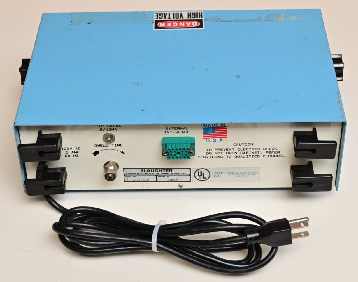 Slaughter Model 2307-3.0 3kV Hi-Pot Tester Hipot Appliance Test