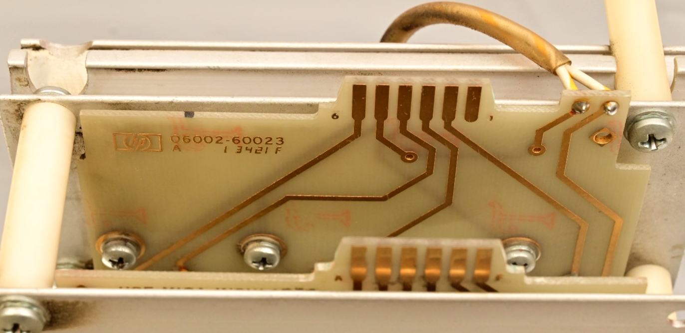 Vintage Hewlett Packard 6002A Dual Heatsink Assembly RCA Power Transistors Gold