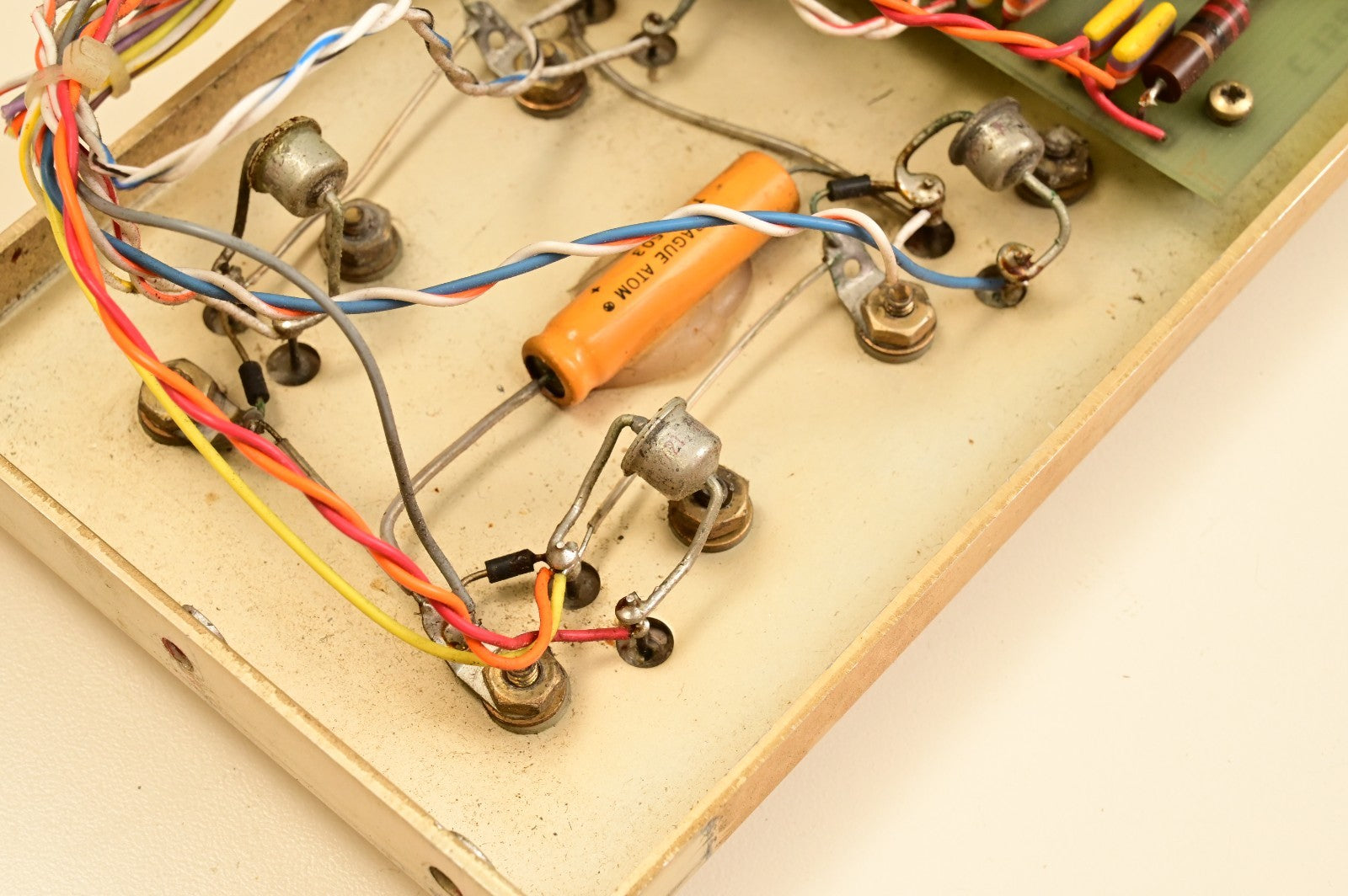 CEA Berkleonics Inverter Internal Parts Vintage Transistors Capacitors Sprague