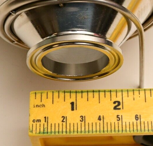 4L Stainless Chilling Vessel Reducer 6" to 1.5" Flange Sanitary Condenser Coil