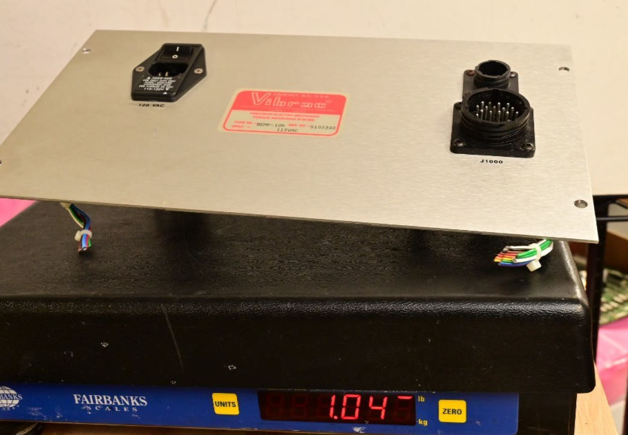 Vibrac Torque Tester BEMF-10K Rear Panel w/ J1000 Connector