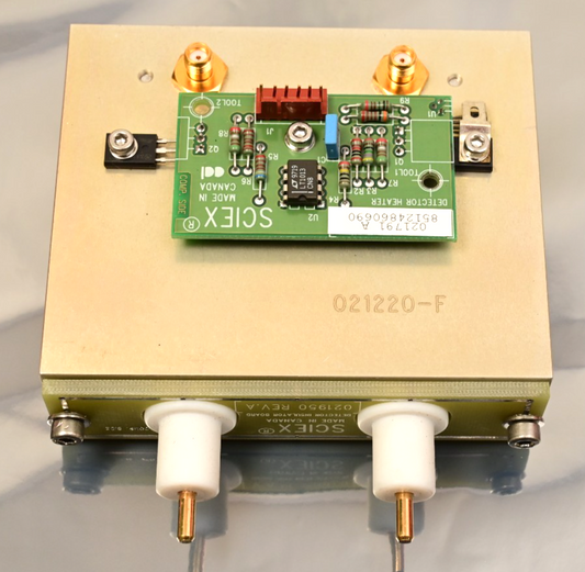 AB Sciex Mass Spectrometer RF Feedback Assembly w/ Detector Heater Insulator PCB