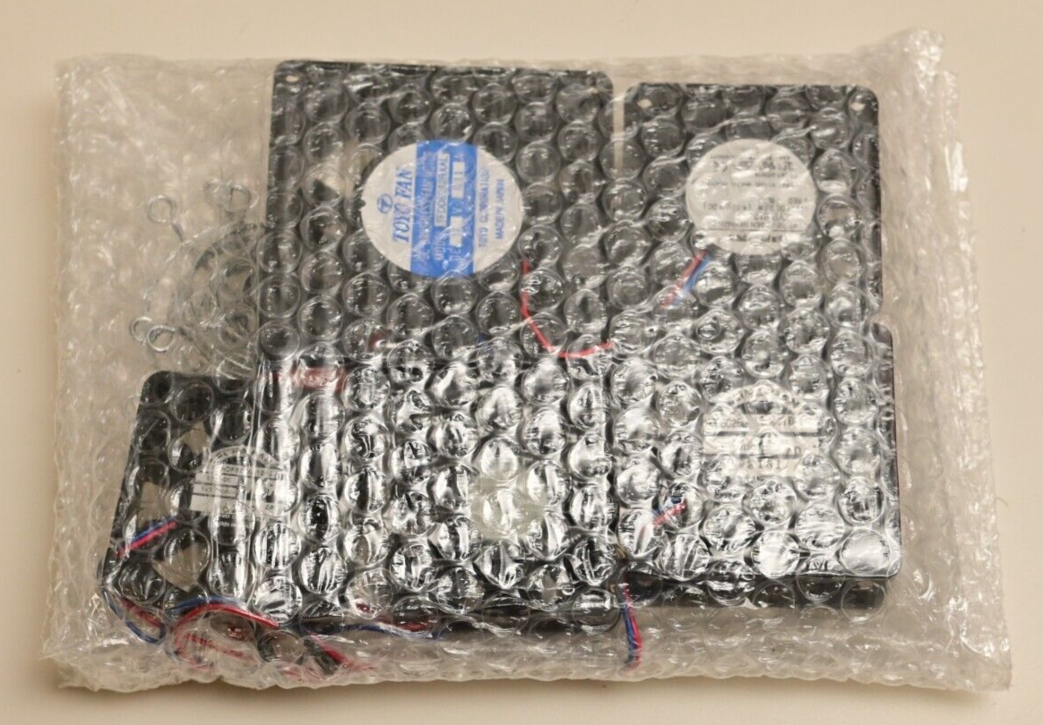 Lot of 5 High Quality DC Fans 12V Toyo Elina Papst Japan/Germany w/ 3 Grilles
