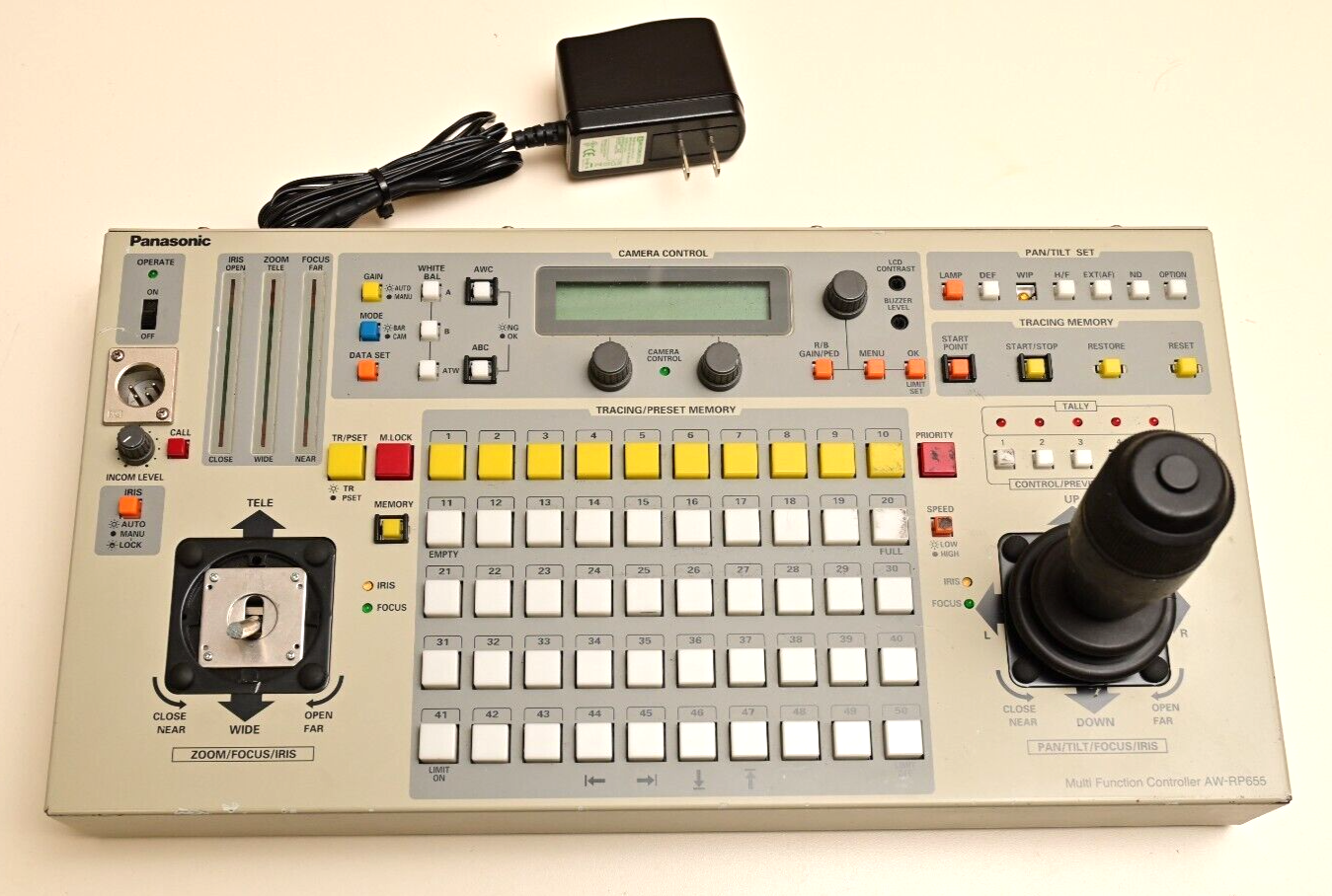 Panasonic AW-RP655 Pan/Tilt Controller Missing Zoom Joystick Power Supply Mod