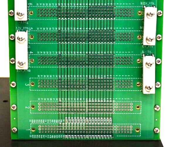 Schroff 10-Slot Chassis w/ Backplane BD LSR II w/ Vertical Mounting Plate VME