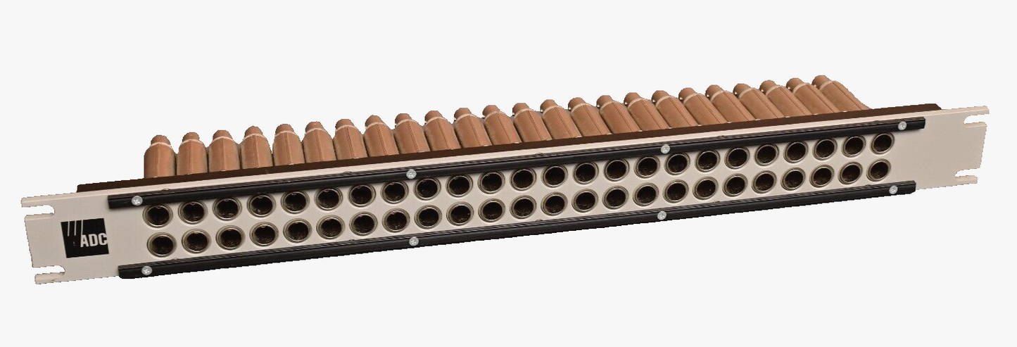 ADC 48-Port Broadcast Patch Panel 24x SJ2000N 75 Ohm Self-Normaling Video Jack