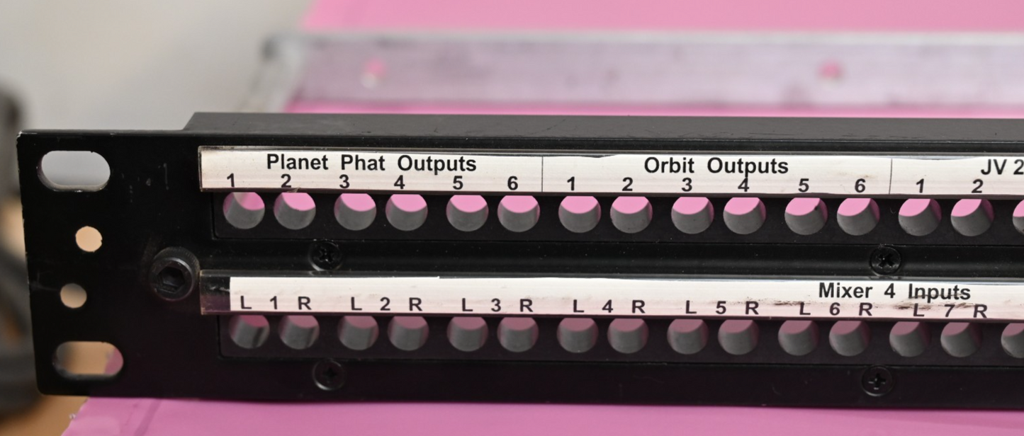 ADC PJ-739 Patchbay Empty for 96x PJ839 Bantam Audio Jack Rack Mount 1U