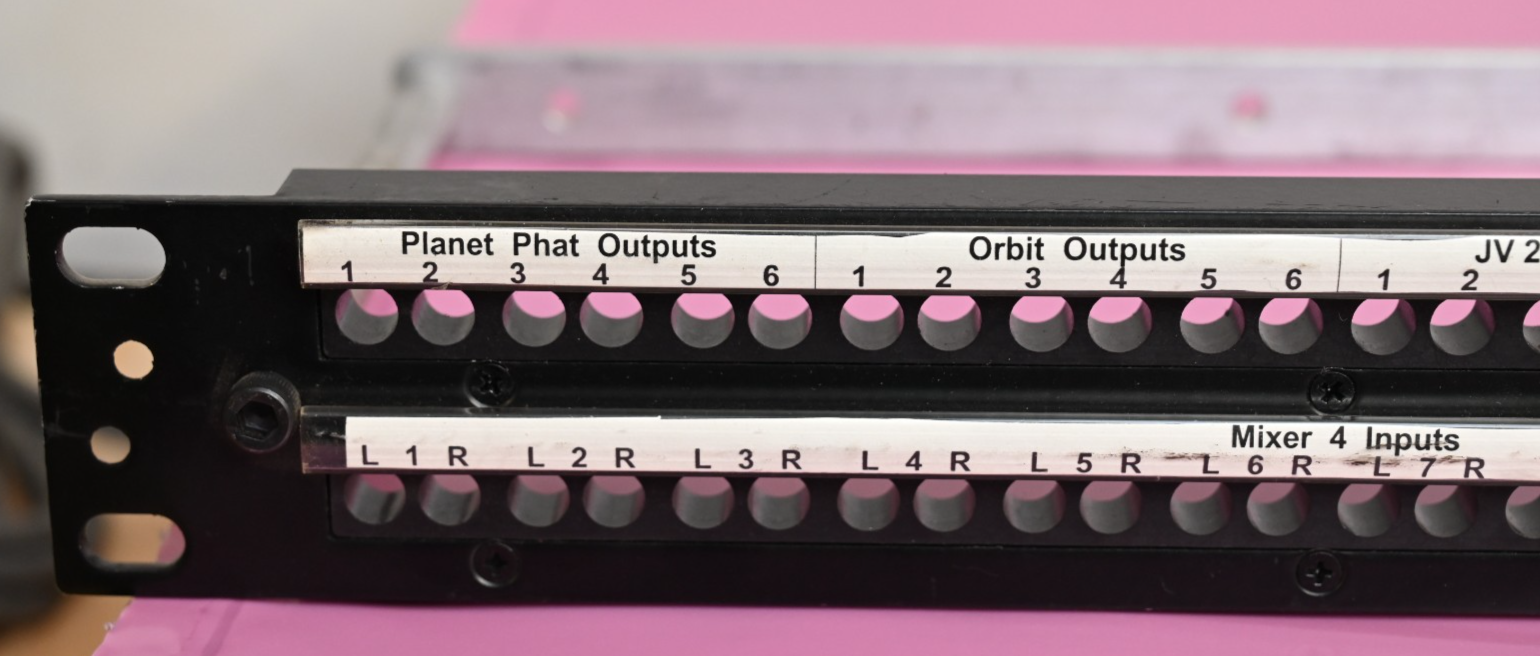ADC PJ-739 Patchbay Empty for 96x PJ839 Bantam Audio Jack Rack Mount 1U