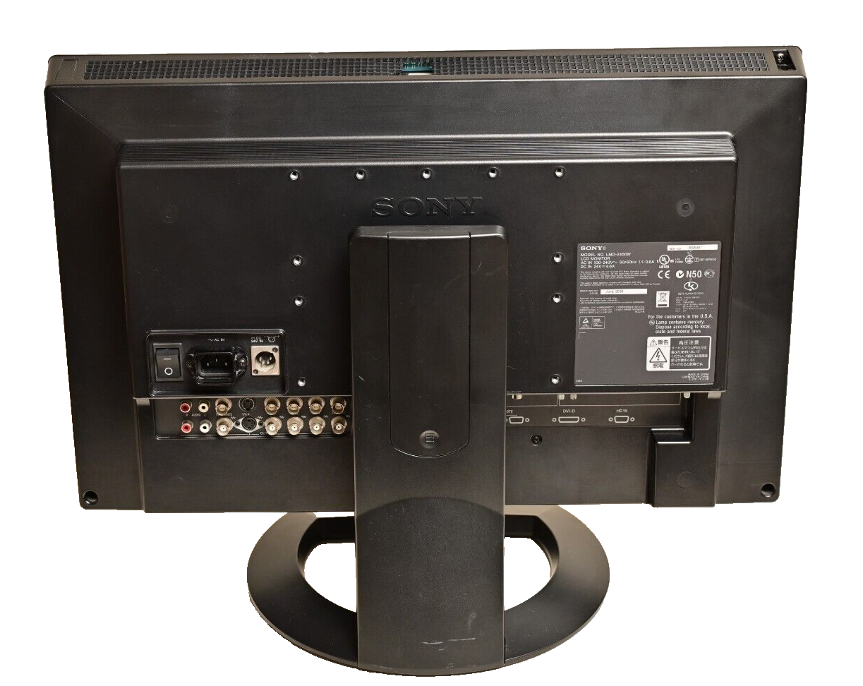 Sony LMD-2450W 24" High-Grade AC/DC LCD with BKM-243HS 4:2:2 HD-SDI Option Card