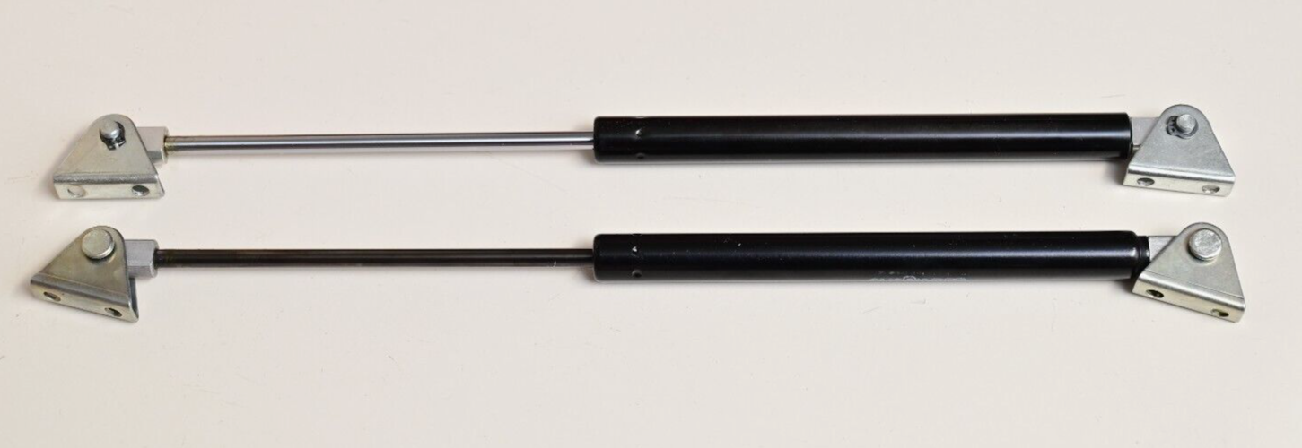 QTY 2 Gas Cylinder Support Rods w/ Mounts ~9-14" 120N Stockholms Fjader 16-1