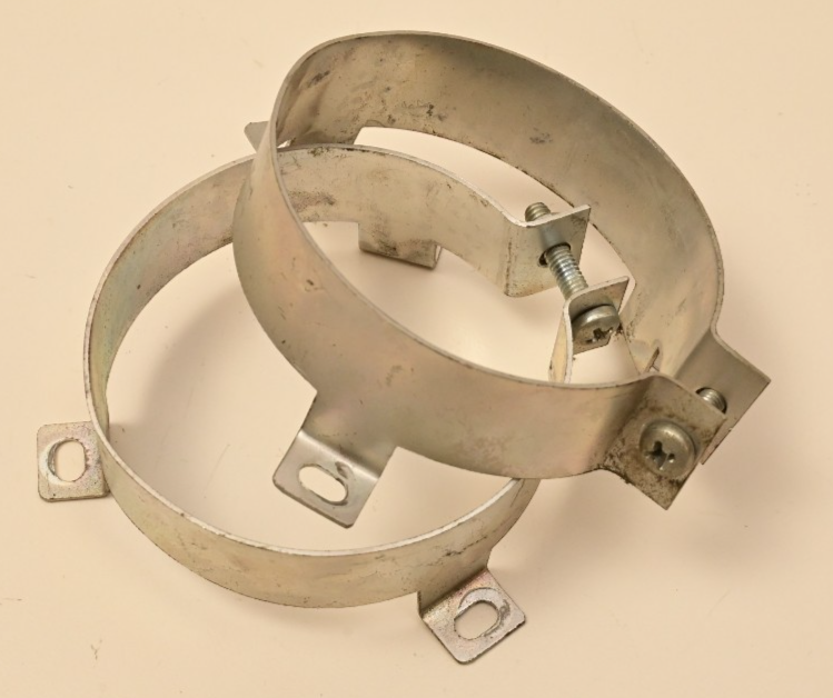 QTY 2 Sangamo 0180-2389 Large Electrolytic Capacitors 7,800uF 100VDC w/ Mounts