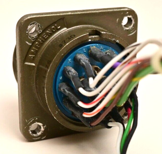 Amphenol 24-7S Circular Connector 24C Female Military/Aerospace AMP Vintage