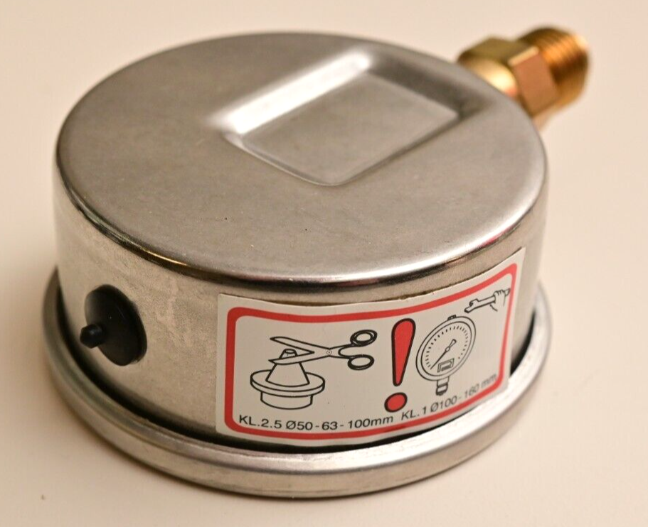 PAKKENS 160 PSI (11 bar) Oil-Filled Bourdon Tube Pressure Gauge TSE EN 837-1