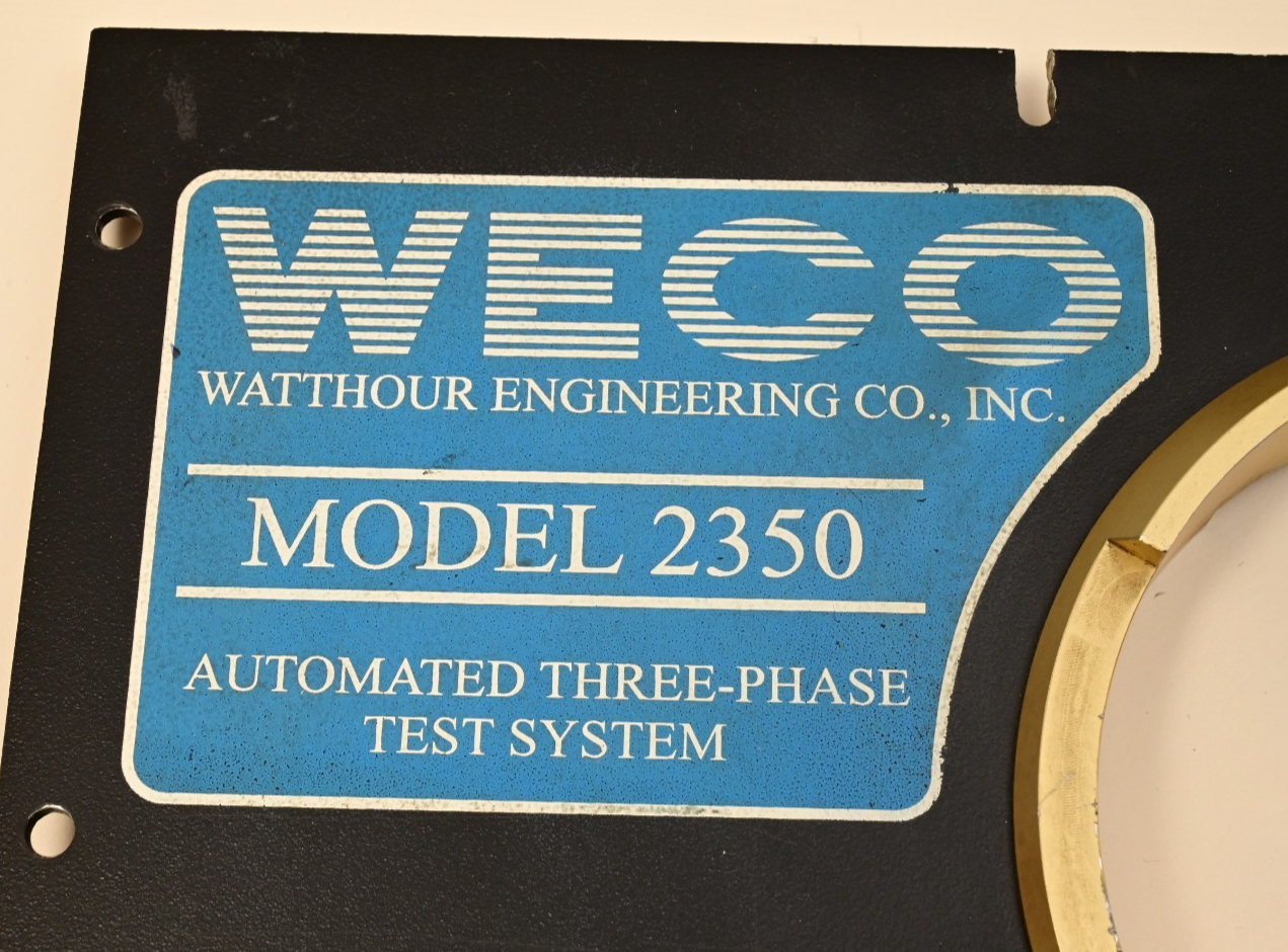 Watthour WECO 2350R Front Panel w/ Meter Port Switches Connectors PB013200 PCB